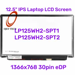 Écran 12.5 "Écran LCD d'ordinateur portable IPS LP125WH2SPT2 LP125WH2SPT1 M125NWR3 pour Lenovo Thinkpad X240 X250 X260 X270 X280 1366X768 30pin EDP