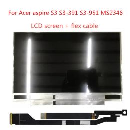 Scherm 13,3 inch voor Acer S3951 S3391 S32464G Laptop LCD -scherm B133XW03 V3 B133XTF01.0 B133XTF01.1 B133XTF01.2 met kabelvrij