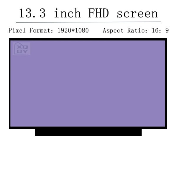 Écran 13,3 pouces Matrice LCD pour Dell Inspiron 135300 5301 Vostro135300 5301 Panneau d'écran LCD pour ordinateur portable 1920 * 1080 No Touch
