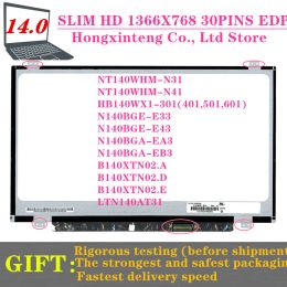 Scherm gratis verzending 14 '' LCD Matrix voor Dell Inspiron 14 3000 3443 3442 3445 3441 7447 Laptop Slim LED -display 30Pins 1366x768