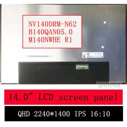 Pantalla de 14 "Matriz LED delgada NV140DRMN62 M140NWHE R1 B140QAN05.0 Panel de pantalla LCD LCD 2.2K 2240*1400 16:10
