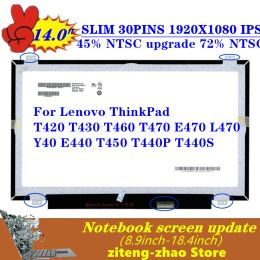 Scherm gratis verzending 14inch 1080p 30pins IPS voor Lenovo ThinkPad L440 T440 T460 T470 E470 L470 Y40 E440 T450 T440P T440S Laptopscherm