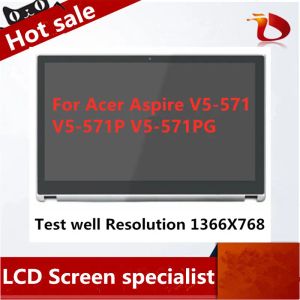 Écran 15.6 pour Acer V5571 571P 571pg Écran tactile LCD avec cadre B156XTN03.1 EDP 30P 1366 ACER ASPIRE ASPIRE V5 571 SÉRIE