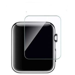 Schermfilms voor Apple Watch transparant gehard glas 45 mm 41 mm 42 mm 38 mm 44 mm 40 mm Series 7 6 5 4 3 2 1 9H Hardheid Anti-Scatch Screen Protector