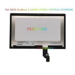 Scherm voor ASUS ZenBook UX390 UX390U UX390UA UX390UAK B125HAN03.0 LAPTOP Complete LCD -schermpaneel Upper Half LCD -assemblage