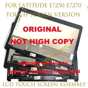 Scherm voor Dell Latitude E7250 E7270 LCD LED -achtergrondverlichting Touchscreen vervangingsmontage met frame laptop displaypaneel