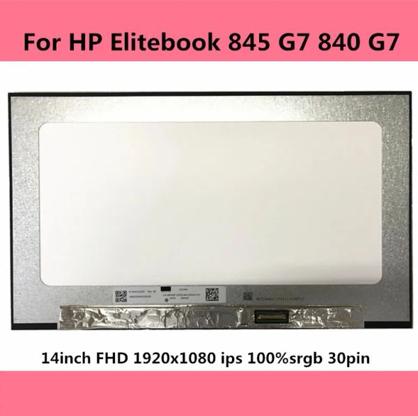 Écran pour HP Elitebook 845 840 G7 Écran LCD pour ordinateur portable P / N M07093001 14 pouces FHD 1920x1080 IPS 30pin Matrix