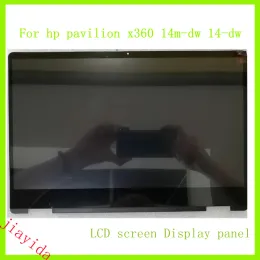 Scherm voor HP Pavilion X360 14DH 14DW 14m DW Laptop Touchscreen Digitizer LCD Display Assemblage vervanging TPNI137 TPNW139