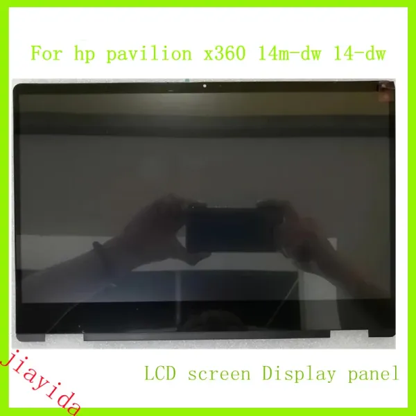 Pantalla para HP Pavilion X360 14DH 14DW 14M DW Digitizador de pantalla táctil DW Digitizador LCD Muestra de ensamblaje TPNI137 TPNW139