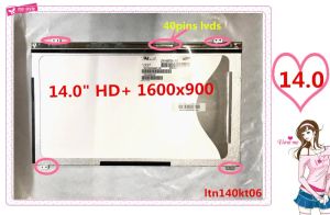 Pantalla Free Shippin Wholesale LTN140KT06501 LTN140KT06801 para Toshiba Tecra R940 LAPTOP LCD Panel de pantalla LED Matriz 1600x900