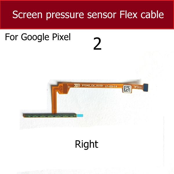 Cable flexible de agarre del sensor de presión de pantalla para Google Pixel 2 3 4 2xl 3xl 3a 3axl 4xl Presión de presión de presión a la derecha izquierda Partes táctiles