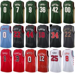 Screen Print Man Women Classic Basketball Patrick Williams Jersey 44 Derrick Jones Jr 5 Ayo Dosunmu 12 Javonte Green 24 Dalen Terry 25 Goran Dragic 1 Andre Drummond 3