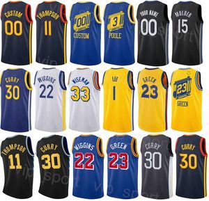 Screen Print Basketball Pick Patrick Baldwin Jr Jersey Nemanja Bjelica 8 Otto Porter Jr 32 Draymond Green 23 James Wiseman 33 Andre Iguodala 9 Blue Black White