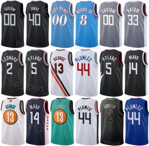 Homme Enfants Imprimé Basketball Russell Westbrook Jersey 0 Paul George 13 Kawhi Leonard 2 Ivica Zubac 40 Terance Mann 14 Bones Hyland 5 Eric Gordon 10 Mason Plumlee 44