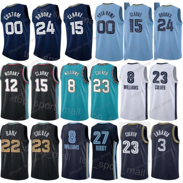 Sérigraphie Homme Femme Association Basketball Brandon Clarke Jersey 15 Tyus Jones 21 Ziaire Williams 8 Xavier Tillman 2 Jake LaRavia 3 David Roddy 27 Classic Sport