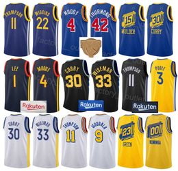 Sérigraphie La finale Andrew Wiggins Basketball Jersey 22 Poole 3 Damion Lee 1 Nemanja Bjelica 8 Otto Porter Jr 32 Stephen Curry 30 Klay Thompson 11 Hommes Enfants Femmes