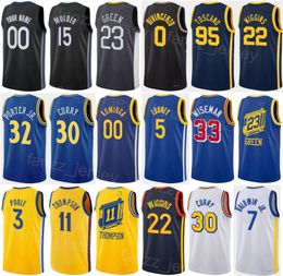 Print verdiend stadsbasketbaleditie Donte Divincenzo Jersey 0 Jonathan Kuminga 00 Kevon Looney 5 Moses Moody 4 Jamychal Green 1 Patrick Baldwin Jr 7 Team Men Woman