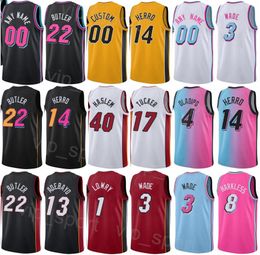 Selección de baloncesto serigrafiada Nikola Jovic Jersey Duncan Robinson 55 PJ Tucker 17 Bam Adebayo 13 Victor Oladipo 4 Tyler Herro 14 Markieff Morris 8 Max Strus 31