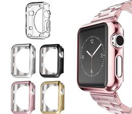Zachte TPU vergulde Bumper Cover Beschermhoes voor Apple Watch Series 1/2/3/4 Goedkoopste op Dhgate Factory Groothandel