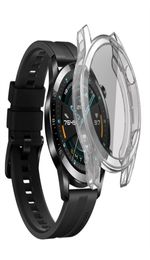 Case protector de pantalla para Huawei Watch GT 2 GT2 46 mm Slim Slim Soft TPU Cubierta de electroplacas Cáscaras protectores de parachoques 53336184