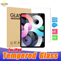 Film de protection d'écran en verre trempé de qualité supérieure transparent avec emballage de vente au détail rigide pour IPad 10 Pro 11 pouces 12,9 pouces 2022 Air 4 10,2 pouces 10,9 pouces Mini 2 3 4 5 6 Mini6 8,3 pouces