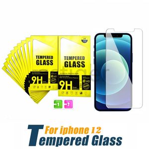 Protecteur d'écran pour iPhone 15 14 13 11 12 Pro Max X XS XR 8 7 Plus samsung A51 A71 A72 A52 S10 LITE LG Stylo 5 Film en verre trempé 9H 0,33 mm avec paquet de papier