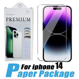 Screen Protector Voor iPhone 15 14 Pro Max 13 12 11 XS XR X 8 7 6 Plus Samsung A53 A73 A23 Moto G Power 2.5D Gehard Glas 9H Premium Explosion Tough Shield Film Guard Cover