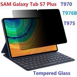 Schermbeschermer voor Samsung Galaxy Tab S8 plus S8 Ultra S7 FE T970 X900 X806 X800 X700 Getemt Glass Film Privacy Anti-Peeeping