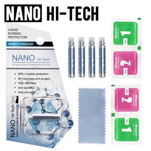 Protecteur d'écran Nano Hi-Tech 1ML Liquide 3D Bord incurvé Film de verre trempé anti-rayures pour iPhone 8 x 11 Samsung s8 s10 s20 téléphone Android