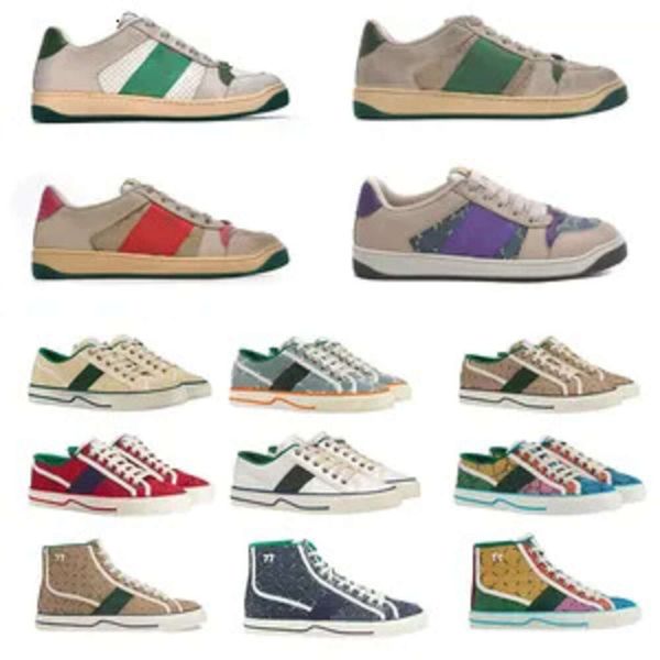 Sneakers Sneakers Designer Chaussures décontractées Bee Ace Low Womens Shoe Gussi Sports Trainers Tiger Broidered Black White Green Stripes Walking Mens Women Tennis 1977 79