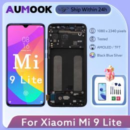 Écrans 6.39 "Amolé pour Xiaomi MI 9 Lite LCD Affichage de l'écran tactile Digiziter Assemblage avec cadre M1904F3BG pour le remplacement LCD Xiaomi CC9