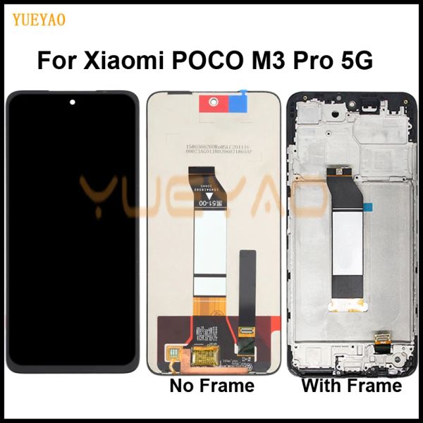 Écrans Affichage de Xiaomi Poco M3 Pro 5G LCD M2103K19pg Affichage de l'écran tactile Numérozer pour Xiaomi Poco M3 Pro Screen avec cadre Remplacer