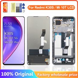 Écrans pour 6,67 "d'origine pour Xiaomi MI 10T Pro LCD Totch Screen Affichage Numéliseur Assambment pour Xiaomi MI 10T 5G LCD REDMI K30S LCD