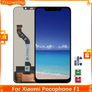 Écrans LCD pour Xiaomi Pocophone F1 LCD Touch Screen Nigicezer Pile Remplacement de Remplacement pour pour Xiaomi Poco F1 Afficher 100%