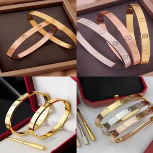 Bracelettes classiques bracelets Femmes Brangle de luxe Designer Bijoux Crystal 18k Gold plaqué 925 AMVANTS D'ACIER SIGNÉE SIGNÉ