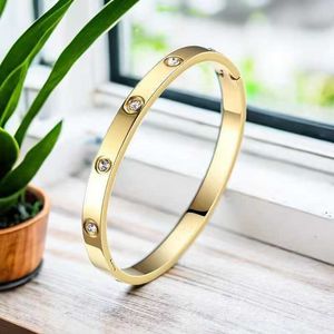 Schroefbangle modeontwerpers sieraden verzorger originele trendy gouden diamant voor dames mannen nagelarmbanden sier sieraden armband idvm 700238