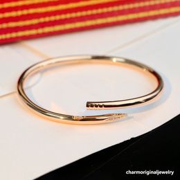 Pulsera de tornillo Diseñador de uñas Diseñador Diseñador de brazalete de oro para mujeres pulseras de amuleto de lujo pulseras caras de boho joyas para mujeres joyas