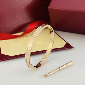 Pulseras de tornillo para hombres diseñador amor pulsera de lujo mujeres famosa boda elegante pulsera de oro plateado brazalete de diamantes de imitación regalo de pareja zb001