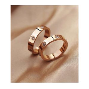 vis Carter Anneaux Nail Fashion Couple Card Titanium Steel Index Ring For Men Women Personality Advanced Sense Bijoux incolore Bijoux