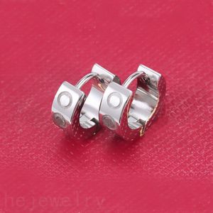 Vis diamant designer boucles d'oreilles amour boucle d'oreille pour femmes plaqué or argent petit cercle orecchini cerceaux décontractés luxe boucle d'oreille bijoux