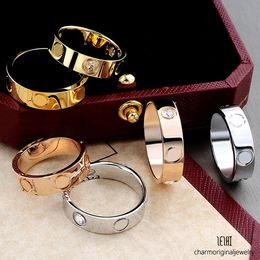 Anneau d'amour pour femme Designer Ring For Woman Gold Ring For Woman Ring Ring Mens Wed Band Bands de mariage Anneaux Man Anneaux de mariage Anneaux de mariage