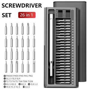 Schroevendraaier set magnetische schroeven driver kit bits precisie elektrische camera iPhone Computer Tri Wing Torx schroevendraaiers klein 26in11