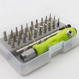 Schroevendraaiers 32 in 1 schroevendraaier set magnetische precisie schroevendraaier bits reparatie torx ratel schroeven driver voor telefoon laptop niet-slip handgereedschap 230821