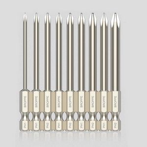 Tournevis 9 Pcs Magnétique Phillips Tournevis Électrique Embout 75mm 1/4 