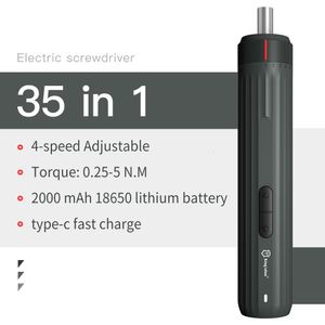 Tournevis électrique 4 vitesses couple réglable 18650 batterie au lithium rechargeable sans fil 230510