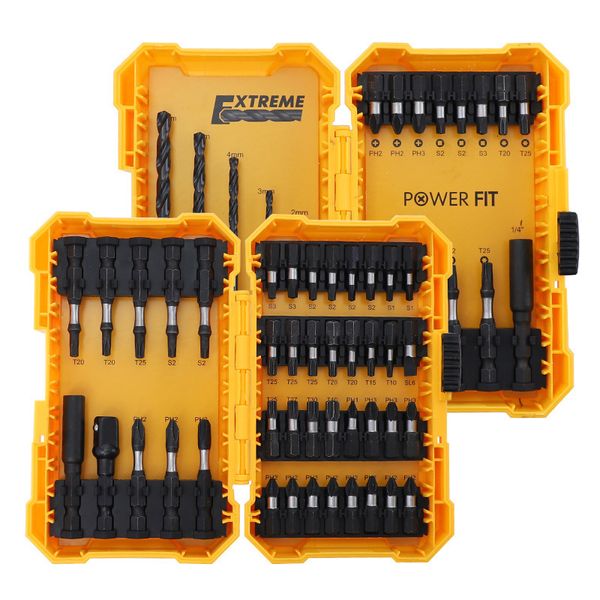 Tournevis Ensemble d'embouts de tournevis à percussion électrique 1/4 Phillips Square Torx Embouts d'entraînement pour perceuse Accueil Tête de lot croisée magnétique 230508