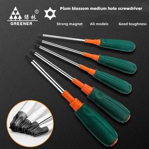 Tournevis GREENER T8 T10 T25 Tournevis à six pans creux avec aimant fort T20 torx T15 T30 en forme de mètre hexagonal 230727