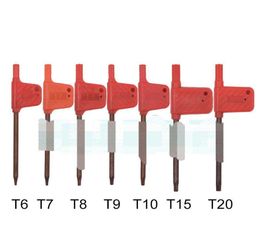 Tournevis main maison jardin livraison directe 2021 T6 T7 T8 T9 T10 T15 T20 tournevis Torx clé petit drapeau rouge tournevis 1360010