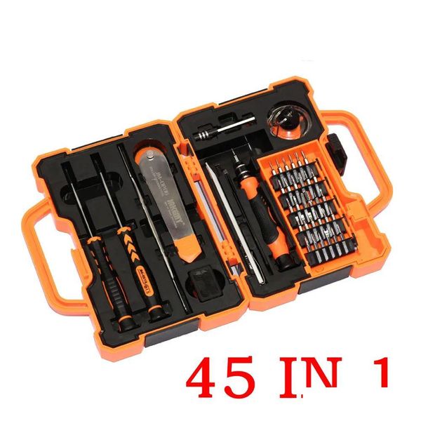 Destornilleros Jakemy JM-8139 45 en 1 Herramientas precisas del kit de reparación del conjunto de destornilladores para el mantenimiento electrónico del teléfono celular D DH9NI