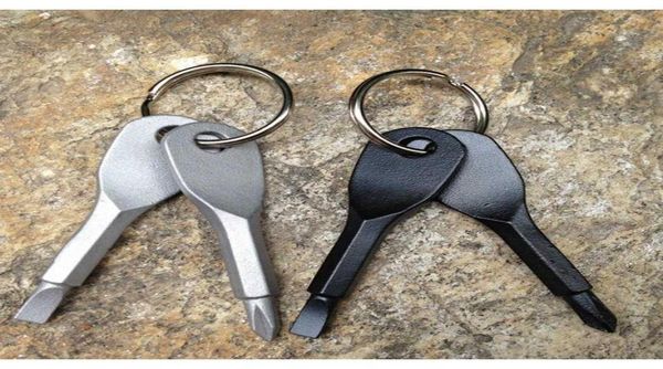 Tournevis porte-clés de poche extérieure, Mini jeu de tournevis, anneau avec pendentifs de clé à main Phillips fendus Lin4159 Uexs8 8DBH5323933